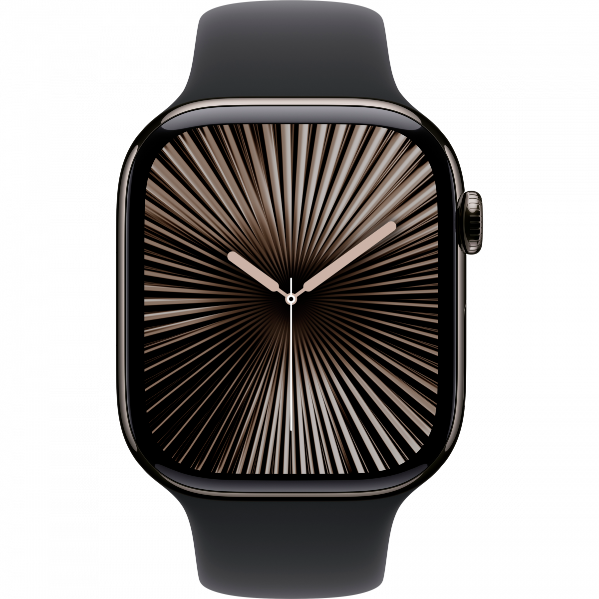 Apple Watch Series 10 GPS + Cellular 42mm Slate Titanium Case with Black Sport Band - M/L,Model A3001