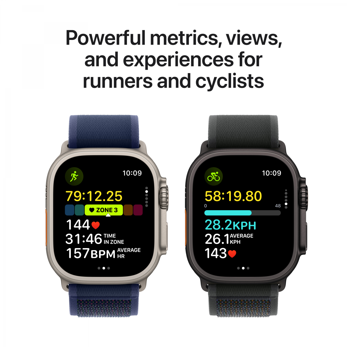 Apple Watch Ultra 2 GPS + Cellular 49mm Natural Titanium Case with Blue Trail Loop - M/L,Model A2986