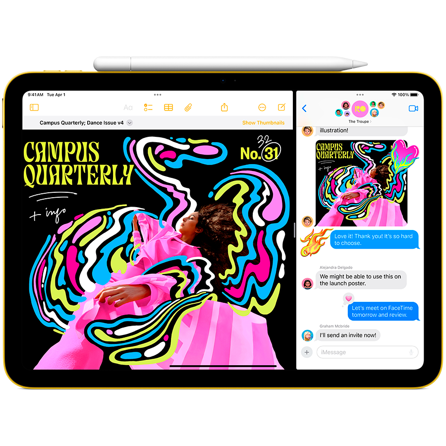 11-inch iPad Wi-Fi + Cellular 256GB - Yellow,Model A3355