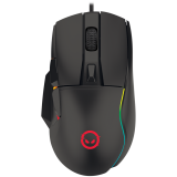 LORGAR Jetter 357, gaming mouse, Optical Gaming Mouse with 6 programmable buttons, Pixart ATG4090 sensor, DPI can be up to 8000, 30 million times key life, 1.8m PVC USB cable, Matt UV coating and RGB lights with 4 LED flowing mode, size:124.90*71.65*41.36mm, 115g