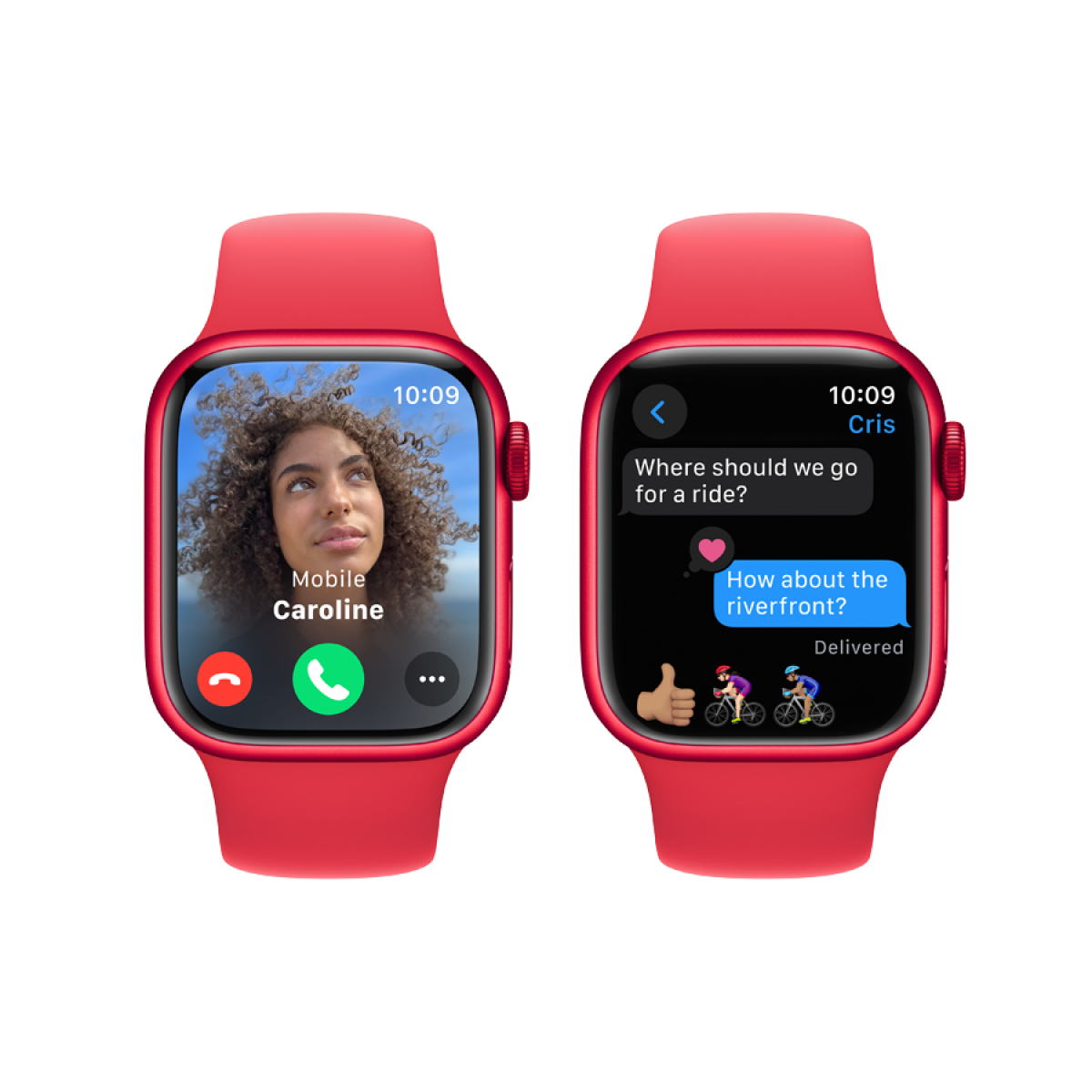 Apple Watch Series 9 GPS 41mm (PRODUCT)RED Aluminium Case with (PRODUCT)RED Sport Band - S/M,Model A2978
