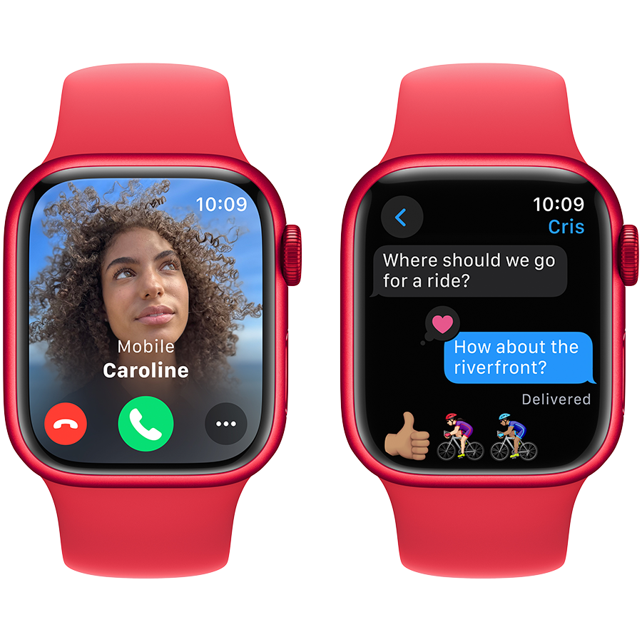 Apple Watch Series 9 GPS 41mm (PRODUCT)RED Aluminium Case with (PRODUCT)RED Sport Band - S/M,Model A2978