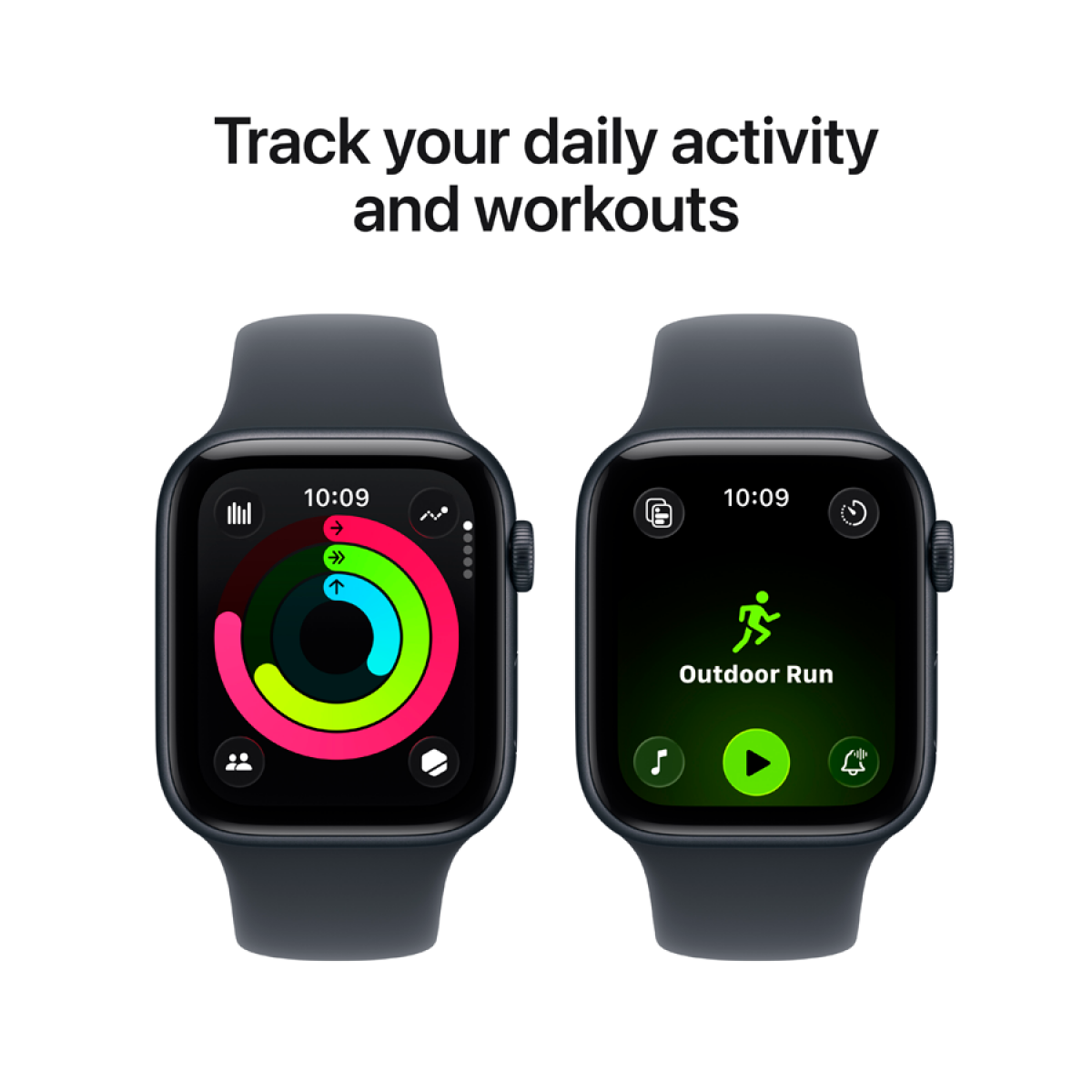 Apple Watch SE 3 GPS + Cellular 44mm Midnight Aluminium Case with Midnight Sport Band - M/L,Model A3328