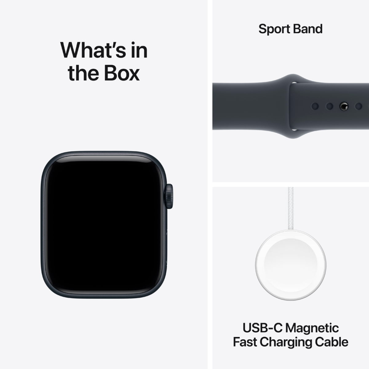 Apple Watch SE 3 GPS + Cellular 44mm Midnight Aluminium Case with Midnight Sport Band - M/L,Model A3328