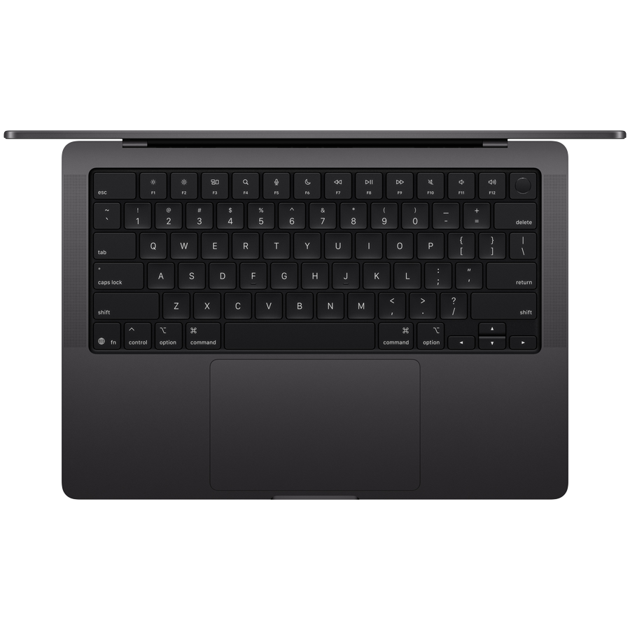 MacBook Pro 14-inch,Space Black,Model A3434, M5 chip with 10-core CPU,32GB unified memory,70W USB-C Power Adapter,1TB SSD storage,Thunderbolt / USB 4 Ports,Touch ID,14in Liquid Retina XDR display,Standard display,Force Touch Trackpad, KEYBOARD-INT